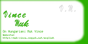 vince muk business card